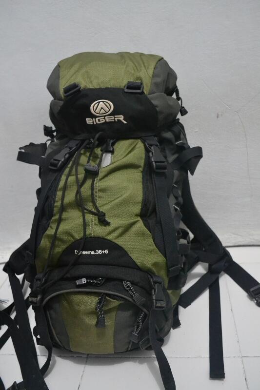 Terjual Tas Gunung Murah Carier Eiger 35 5L Hijau Army 