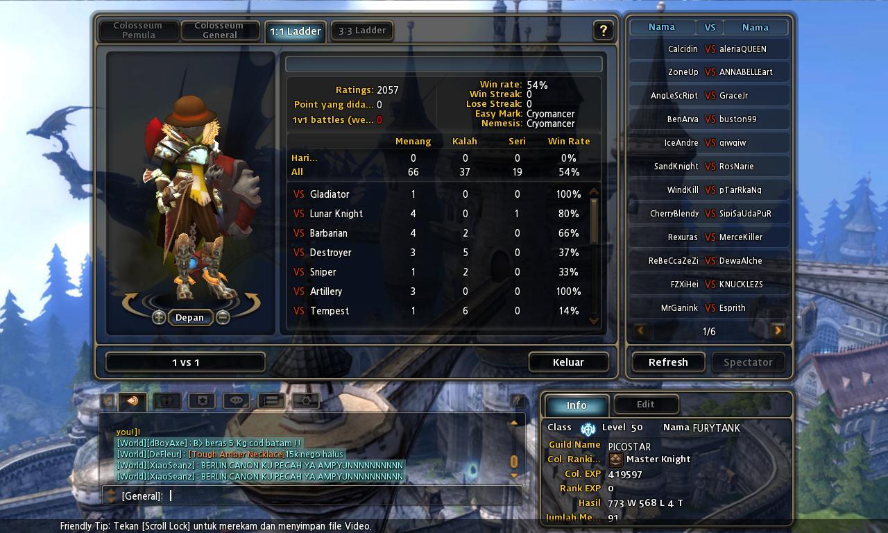 JUAL CHAR DRAGON NEST SERVER ALTHEA (GUARDIAN)