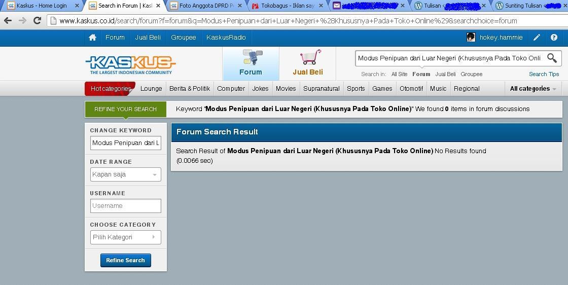 Modus Penipuan Forum Jual Beli dari Luar Negeri ( Pengalaman Pribadi )