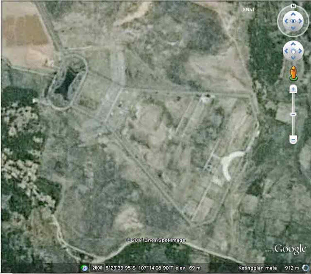 Struktur misterius di Karawang terlihat dari Google Earth