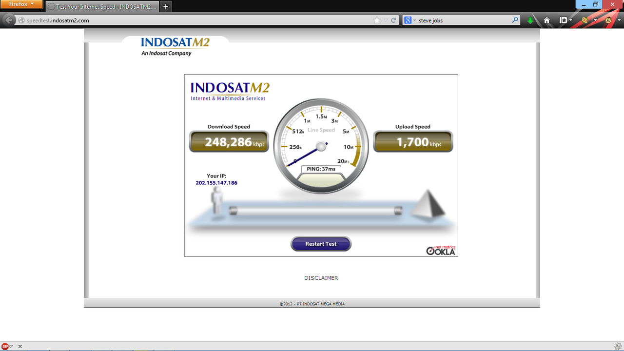 Kalo agan punya Speed Internet kayak gini, gimana? :matabelo