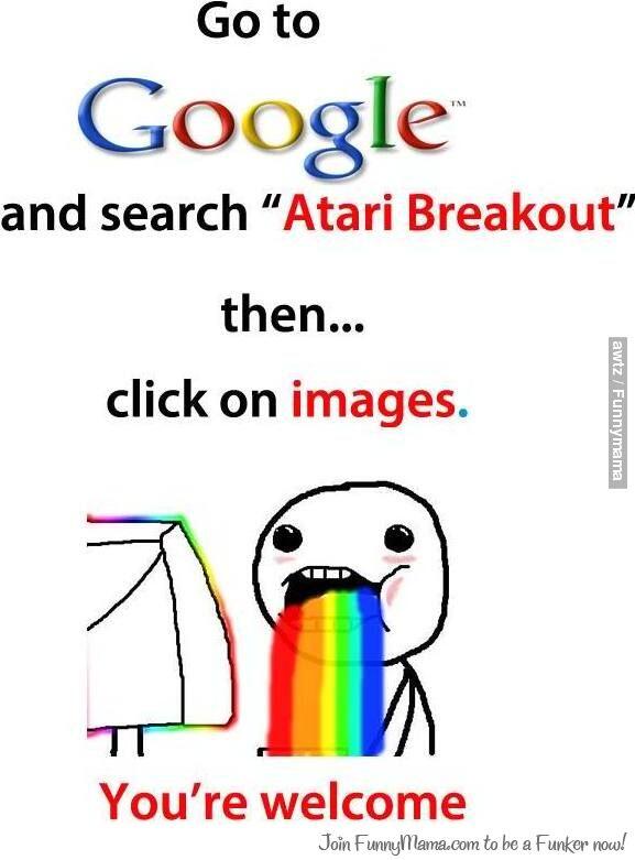 Search di goggle "Atari Breakout" dan klik gambar/picture