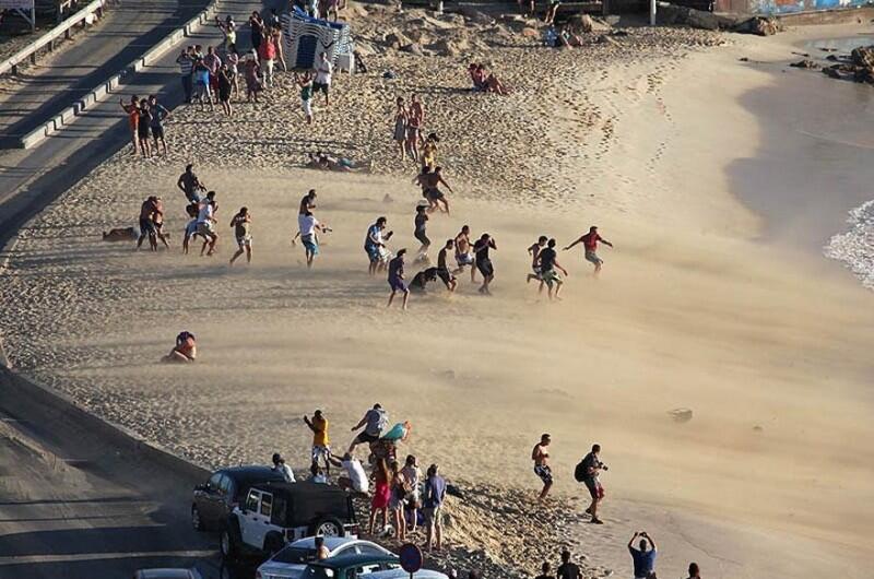 Pendaratan Pesawat Ekstrim Di Tepi Pantai St. Martin