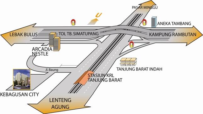 JUAL Apartemen Kebagusan City Studio Full Furnished+Elektronik, TB.Simatupang JakSel
