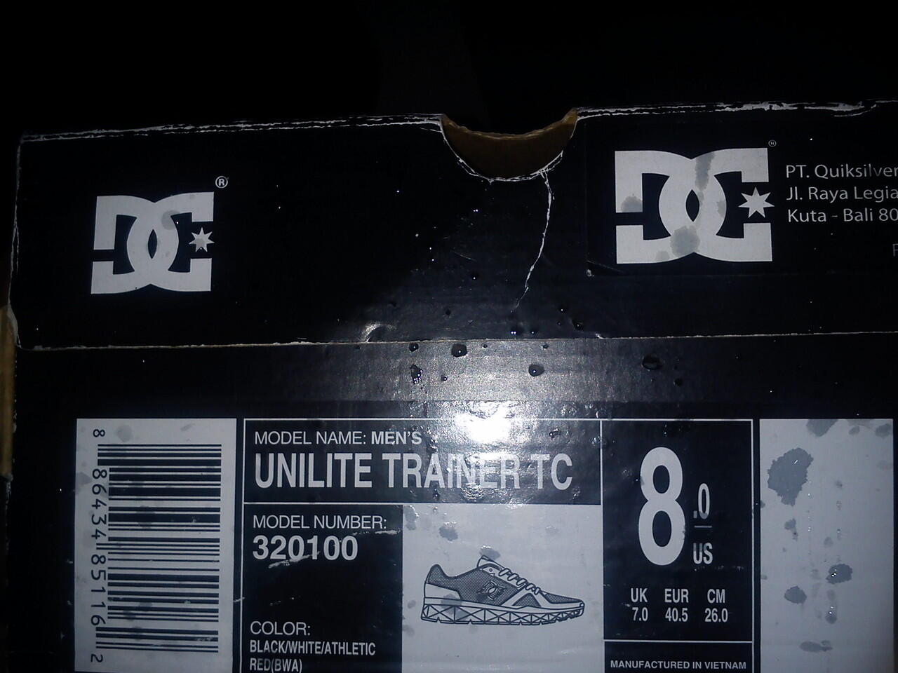 Sepatu Running DC UNILITE TRAINER TC US 8.0 / 26 cm