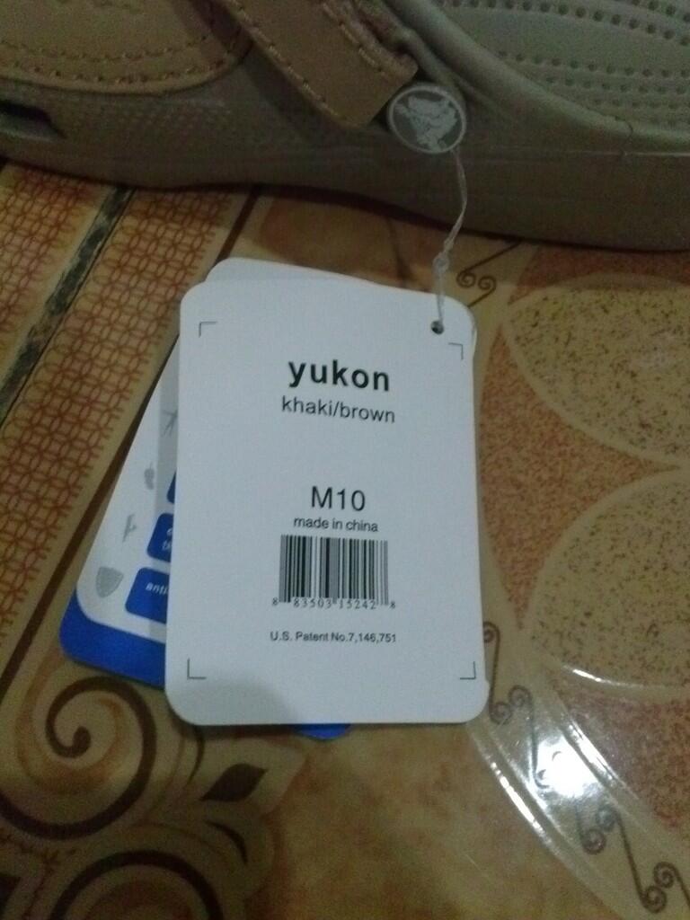 JUAL SANDAL CROCS YUKON KHAKI BROWN