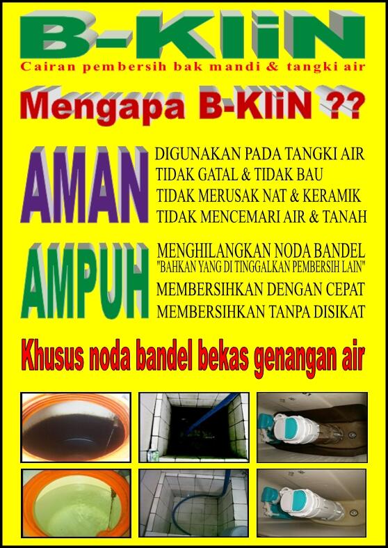 Terjual B KLIN pembersih bak mandi lantai  keramik  toren 