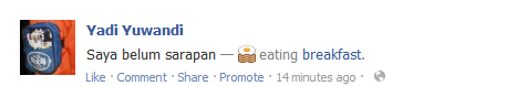 Cara Update Status Facebook dengan Emoticon