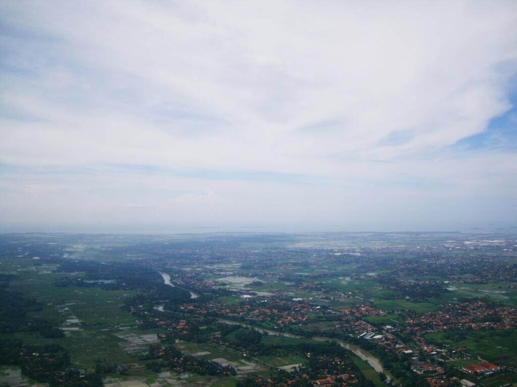 Pemandangan Jakarta - Jogja Dari Pesawat