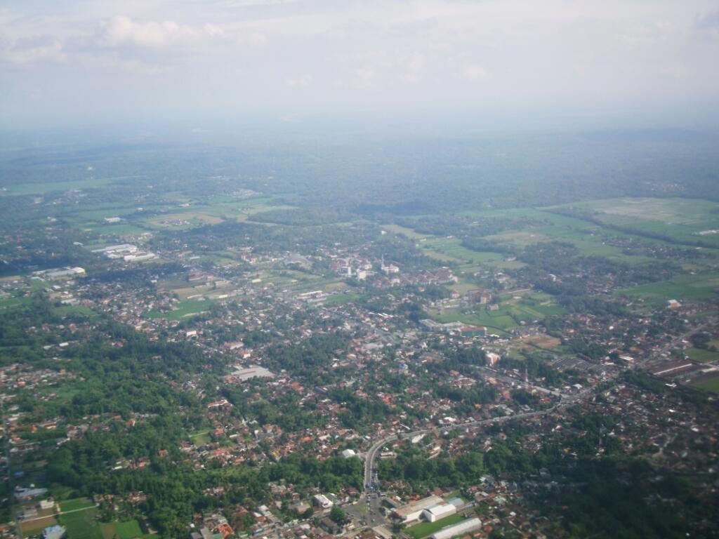 Pemandangan Jakarta - Jogja Dari Pesawat