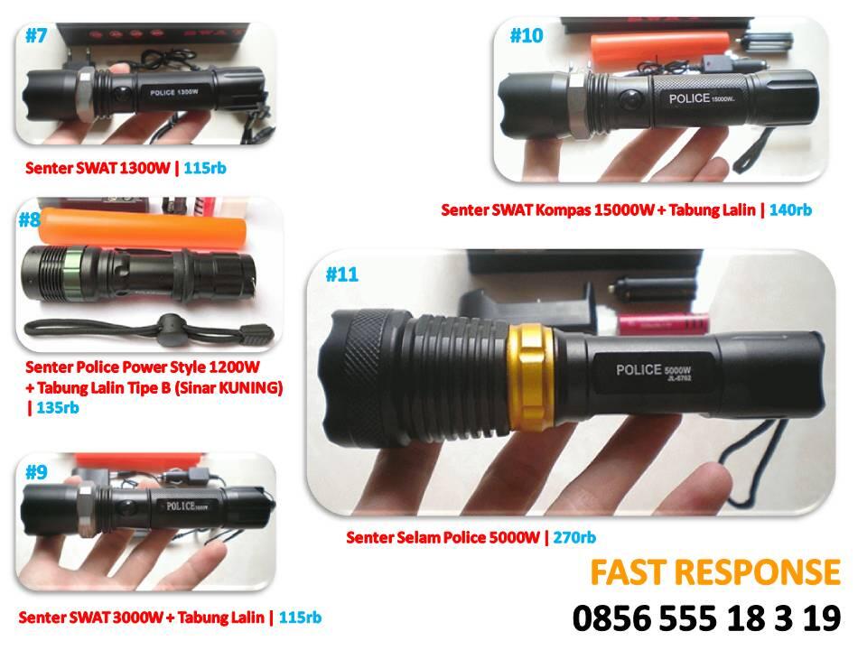 senter police,LED,cree,polisi,swat 5000,15000,20000 watt,T6,zoom,mini,lentera,xml