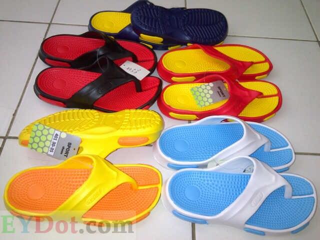 Grosir sandal karet import murah, jual per dus, cocok untuk stok toko anda