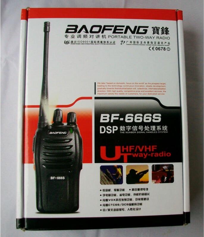 Two way radio 5 Watts 16Channels UHF walkie talkie BAOFENG BF-666S transmitter