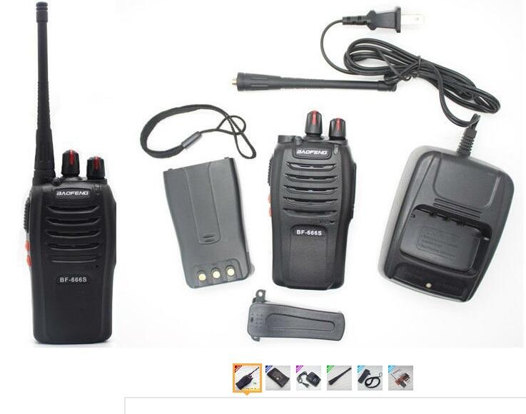 Two way radio 5 Watts 16Channels UHF walkie talkie BAOFENG BF-666S transmitter