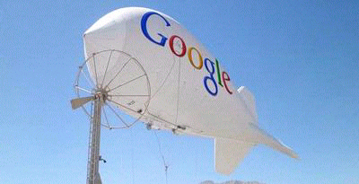 Sebar Internet,Google Sebarkan Balon Wi-Fi
