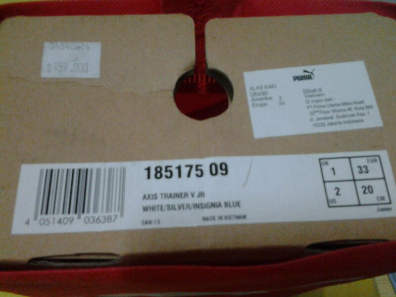 WTS PUMA AXIS TRAINER V JR ORIGINAL BNIB