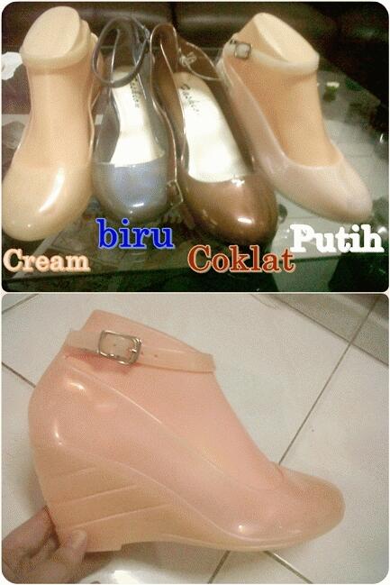 WEDGES JELLY SHOES GLITTER 50.000 !
