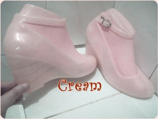 WEDGES JELLY SHOES GLITTER 50.000 !