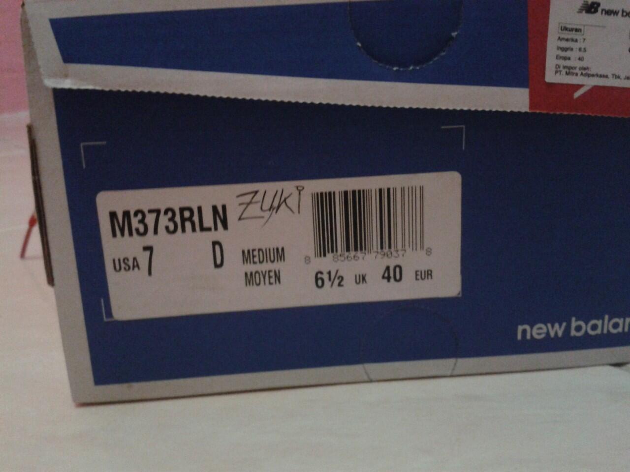 New Balance M 373 RLN ORI 1000% Used Like New
