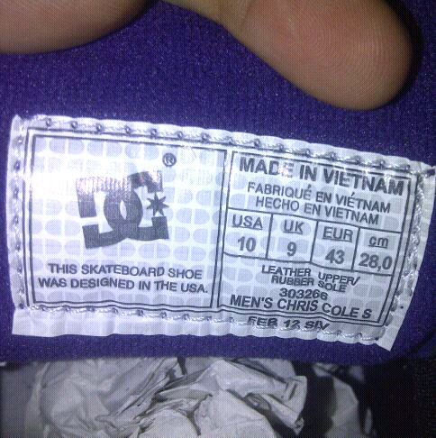 BNIB DC shoes original "CHRIS COLE - PURPLE"