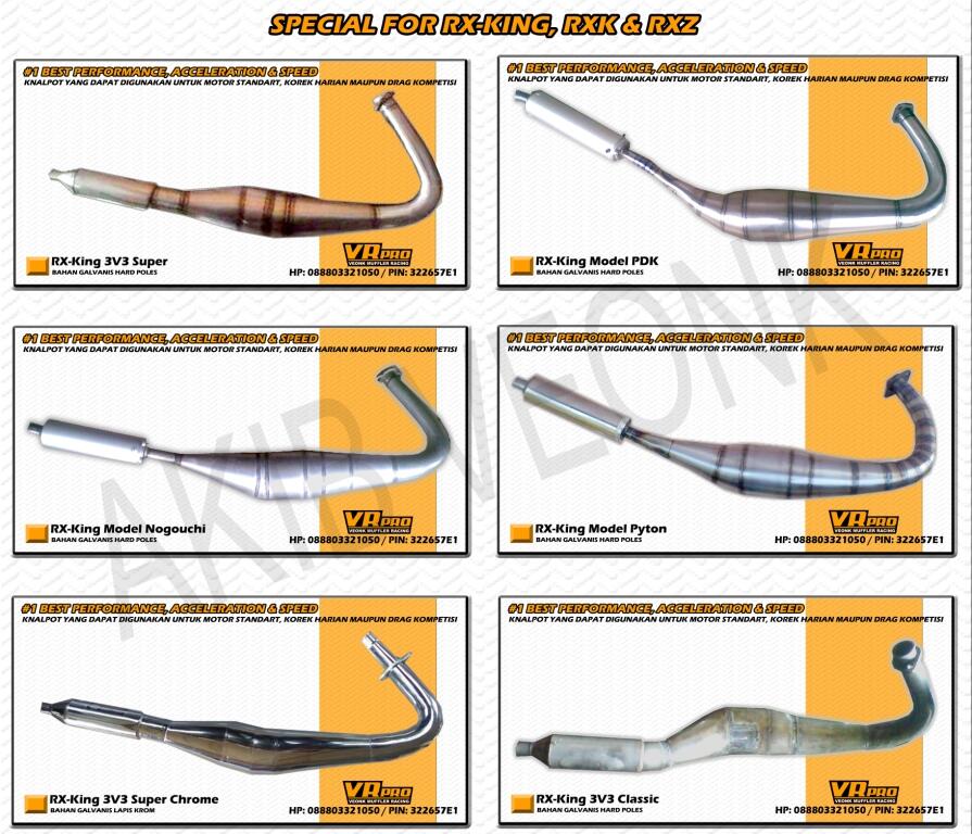 Jual Knalpot 3v3 classic buat RX KING buatan MALANG