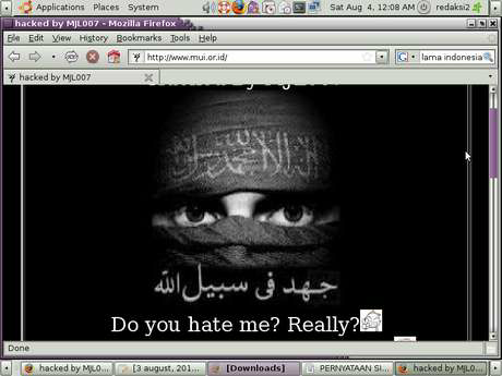 Situs MUI pernah di jebol hacker !
