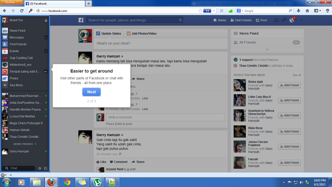 &#91;HOT&#93; Tampilan Terbaru dari Facebook 1 Juni 2013 - Layout Baru dari FB