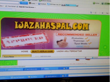 Penjual Ijazah Palsu di Tangkap Polisi