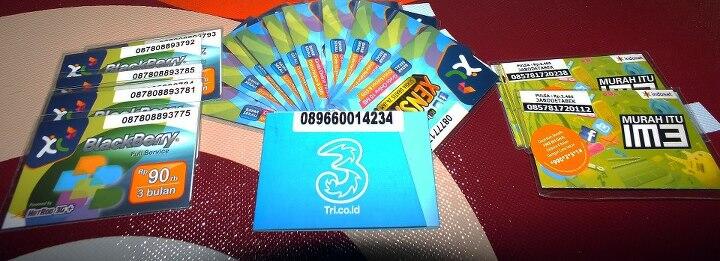 Perdana internet Three 3 aon 1th 2,6GB 2014 dan BB Murah Solo