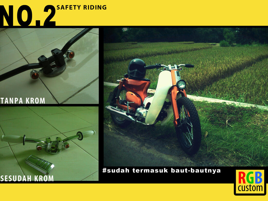 BRAKET BAJA CUSTOM SAFETY RIDING - STREET CUB C70