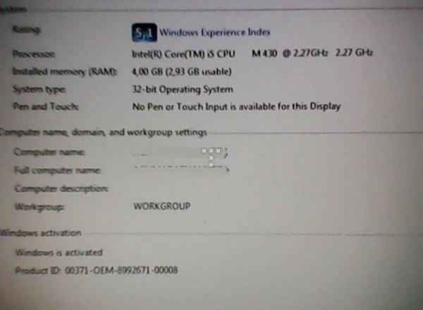 Notebook Hp Pavilion Dv4 Core I5 HDD 500 GB (Solo/Sby)