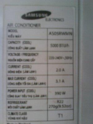 AC SAMSUNG 1/2 PK SECOND