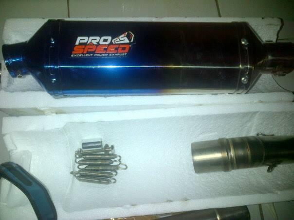 NINJA 250 FI KNALPOT PROOSPEED 2nd Blue Series 99,99% baru