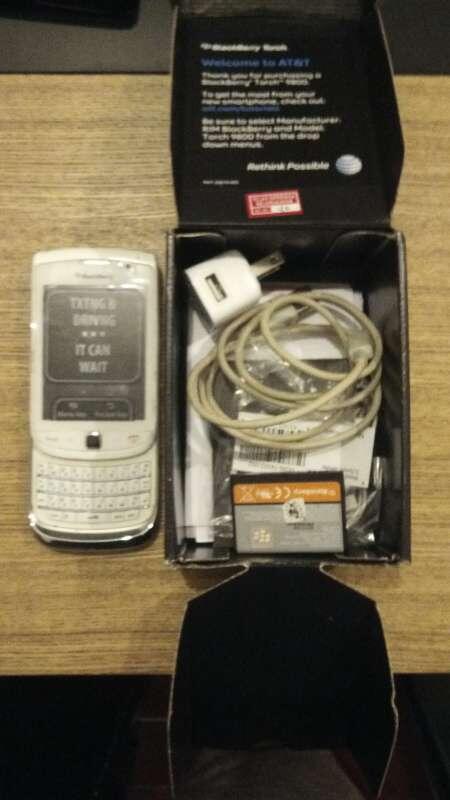 Jual Blackberry Torch 9800 White Fullset