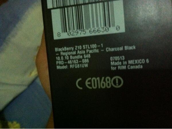 blackberry Z10 STL100-1 black new