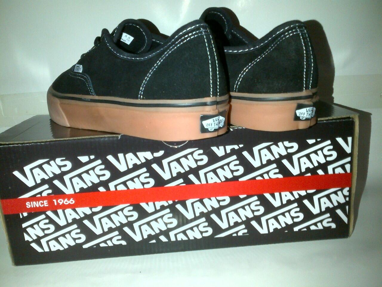 Vans Full suede black gum sol kw super kode HF