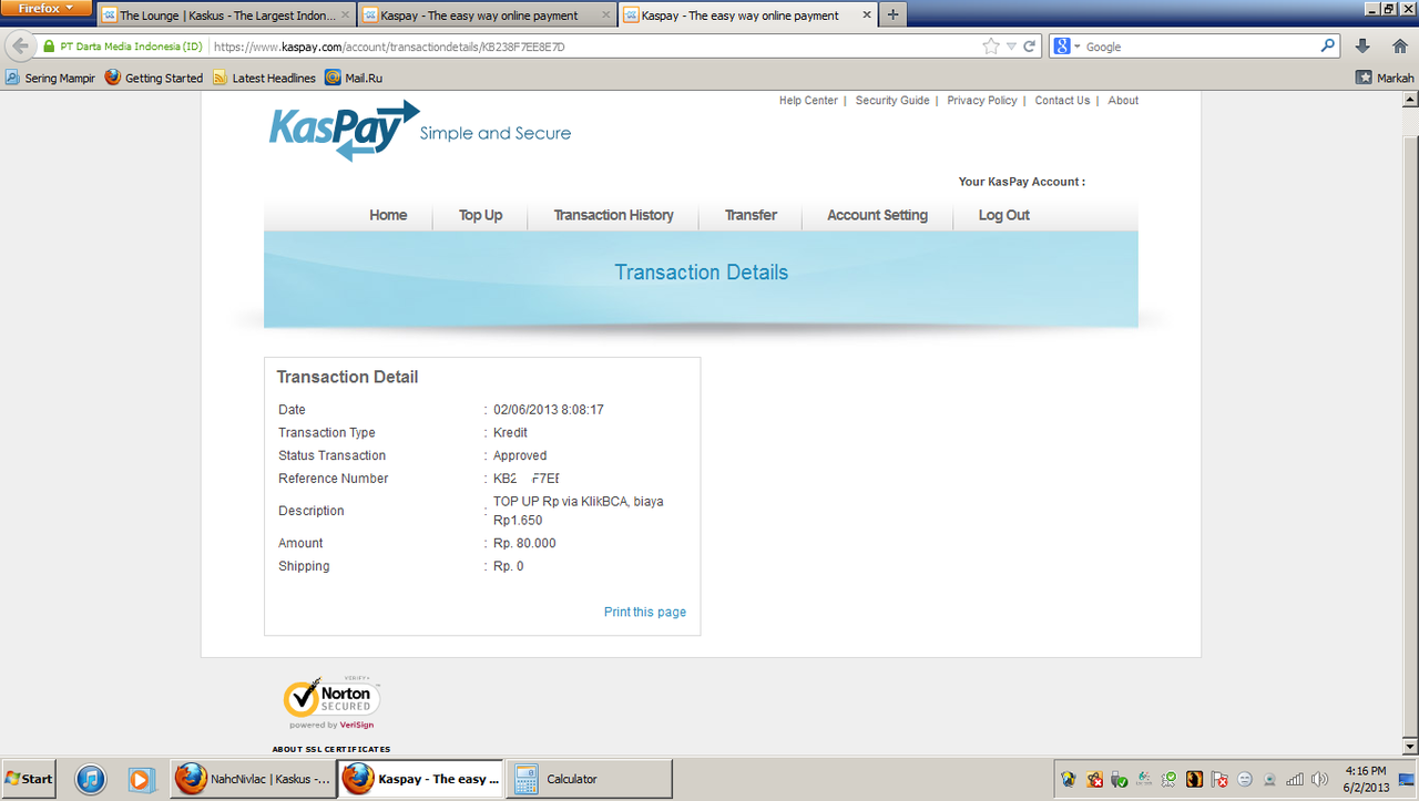 &#91;ASK&#93; KENAPA YA ID GW GK ADA KASKUS DONATURNYA?PADAHAL UDAH BAYAR PAKE KASPAY KLIKBCA