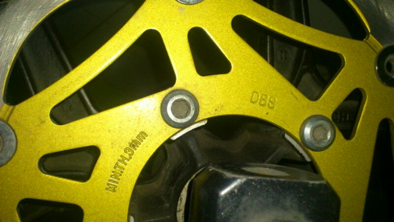 jual second piringan cakram dbs 3mm buat motor vixion