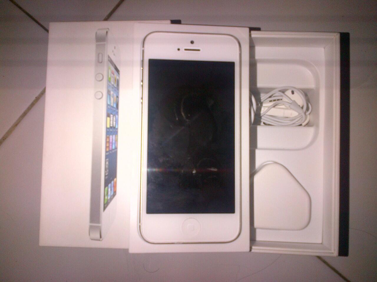 iPhone 5 white 64gb Malang