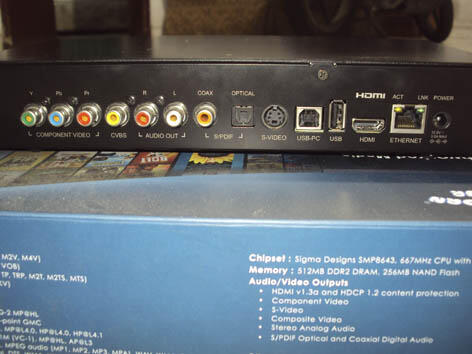 Networked Media Jukebox Popcorrn Hour A210 + HDD 1 TB