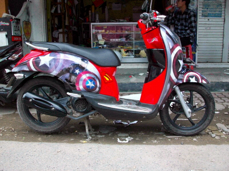 Scoopy ala Captain America Gan kerjaan ane