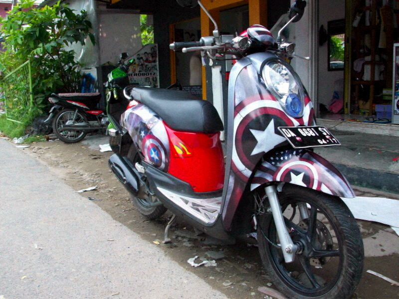 Scoopy ala Captain America Gan kerjaan ane