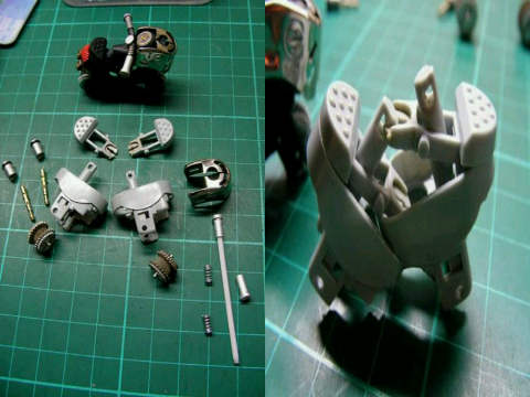 Miniatur motor unik dari korek gas