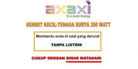 WTS GENSET PORTABLE TENAGA SURYA/MATAHARI PRAKTIS HEMAT SAAT DARURAT TANPA LISTRIK
