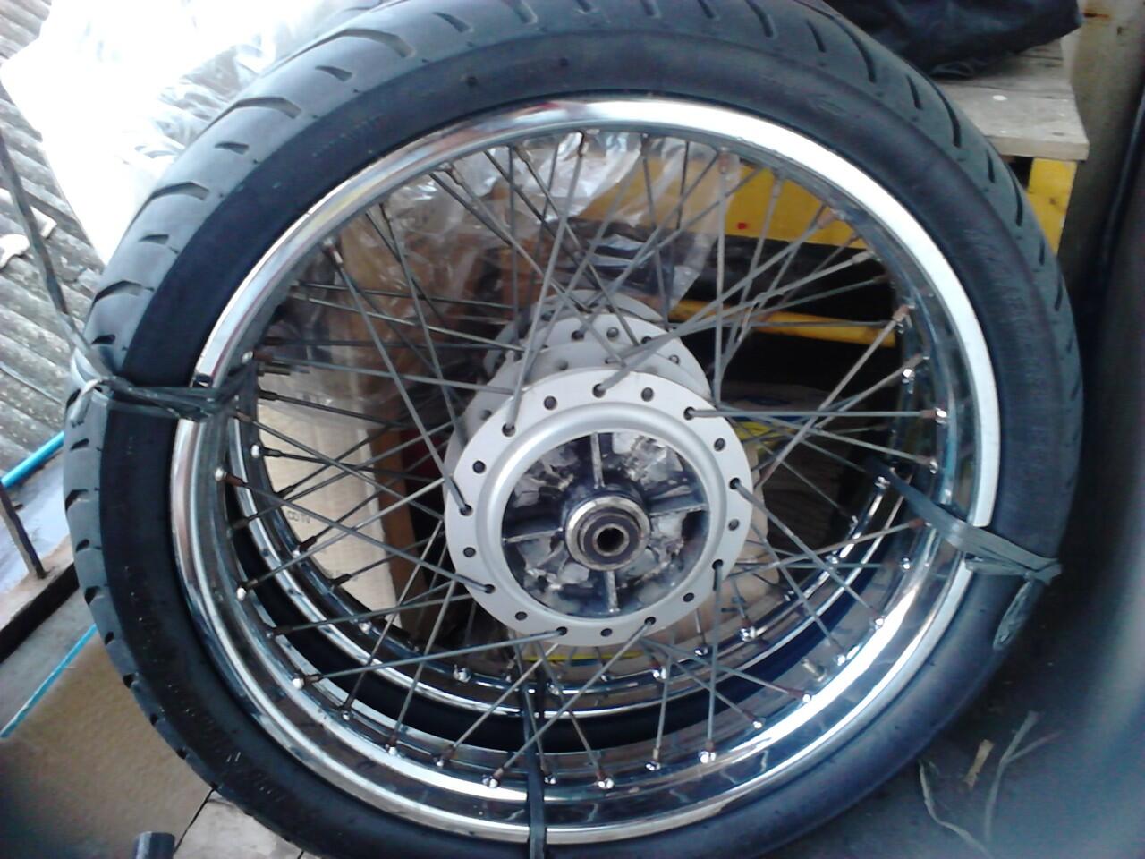 velg, spakbor, tutup rantai scorpio. stang tiger n byson