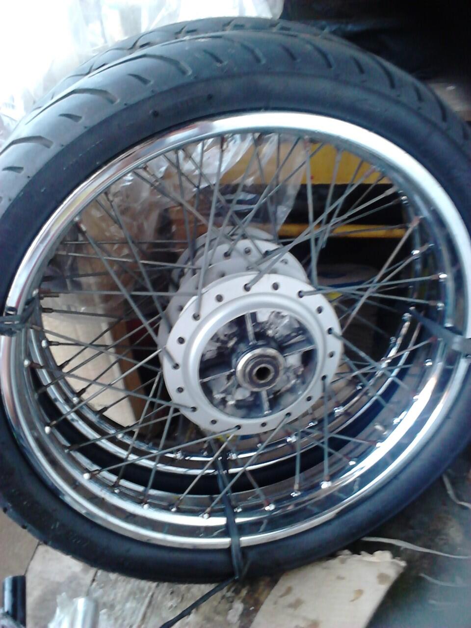 velg, spakbor, tutup rantai scorpio. stang tiger n byson