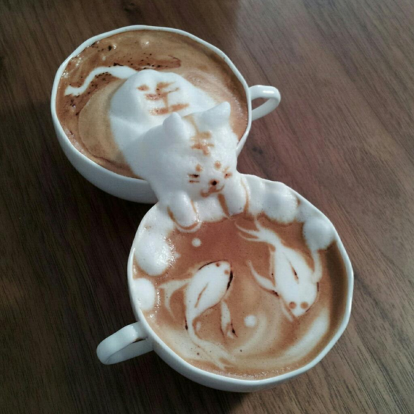 Seni Menghias Kopi (Latte Art) ini Akan Membuat Anda Speechless