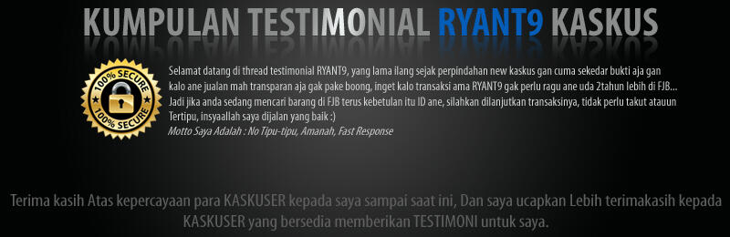 ★★★★★★TESTIMONIAL RYANT9★★★★★★