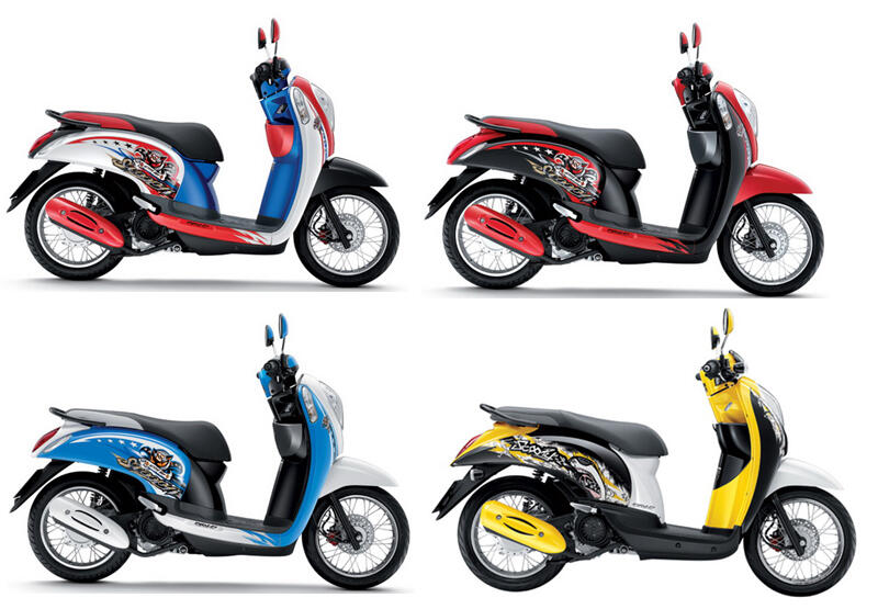 Terjual Striping  Thailand Honda Scoopy  FI Helm In KASKUS