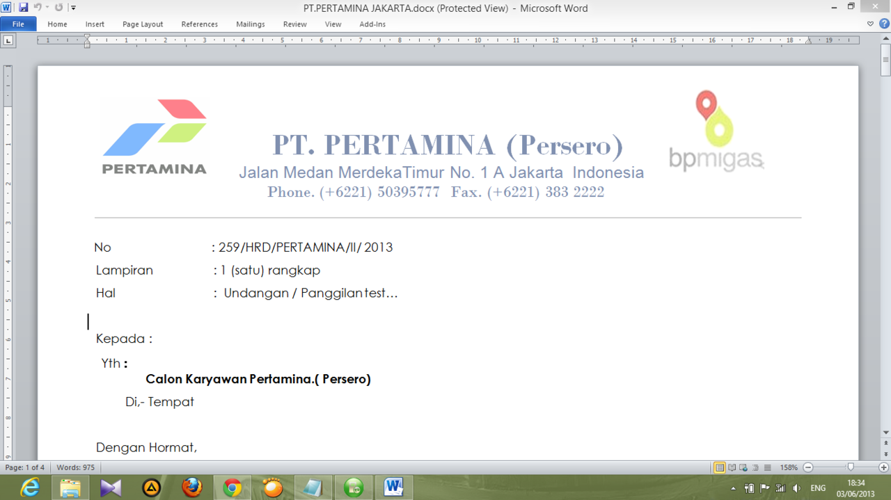 Jangan tertipu modus lowongan kerja PT Pertamina, ANE HAMPIR KENA GAAN 